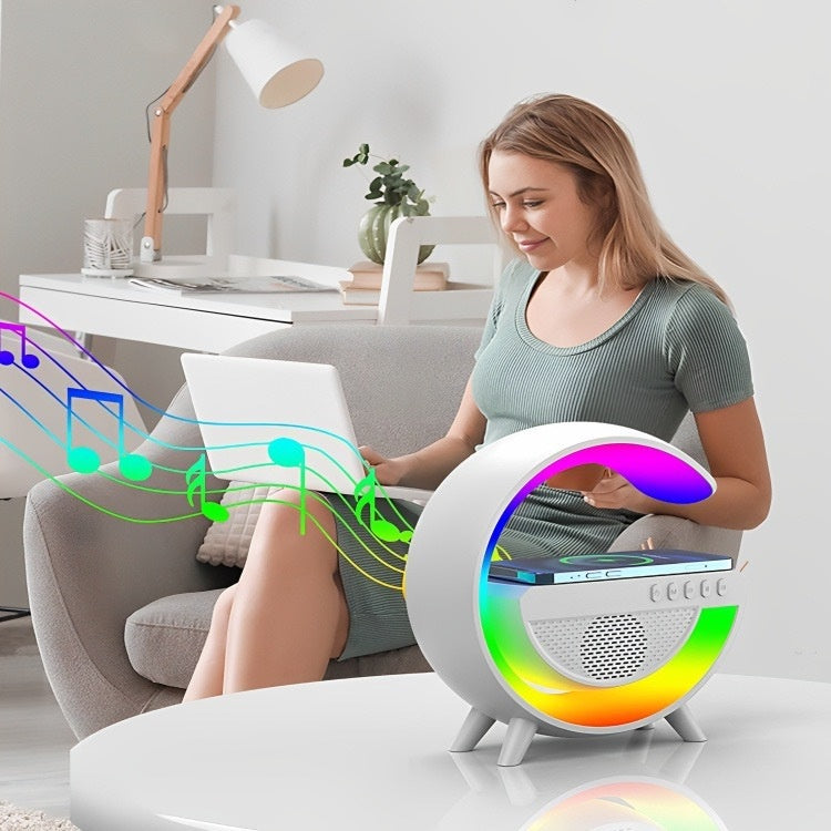 Luminária G Speaker Caixa De Som Carregador Por Indução 🔥